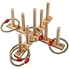 Jaques-of-London-Quoits-Quality-Garden-Toys-and-Outdoor-Toys-Premium-Garden-Games-and-Outdoor-Games-Kids-Garden-Toys-Since-1795 Jaques of London Quoits Garden Games | Outdoor Games | 5 Rope Quoits Ring Toss Game | Wooden Quoits Set | Family Lawn…