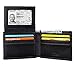 Tonly Monders RFID Blocking Men's Full Grain Leather Wallet Bifold Slim Front Pocket Wallet, Card Holder Small Thin Wallet Black