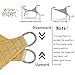 Garden EXPERT 12'x16' Sun Shade Sail Sand Rectangle Canopy Sail Shade Cloth for Patio Garden Outdoor Backyard