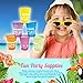 Fun Express Disposable Luau Cups (50 Cups) Bright Colors - Holds 16 oz