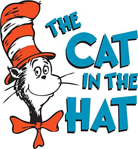 Dr. Seuss The Cat in The Hat Iron On Transfer for T-Shirts & Other Light and Dark Color Fabrics #2 Divine Bovinity (Dark Color Fabric Iron On Transfer)