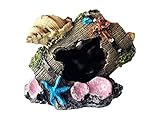 Govine Resin Broken Barrel Aquarium Decorations for Fish Tank, Aquarium Ornament Aquatic Caves Hide Hut
