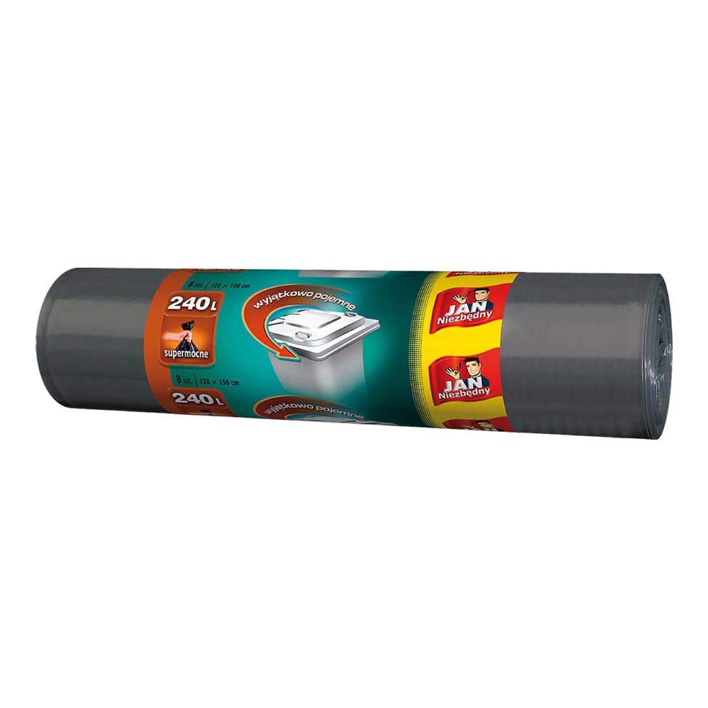 Jan Niezbedny Jan-WOR-HD240 Garbage Bags, Black