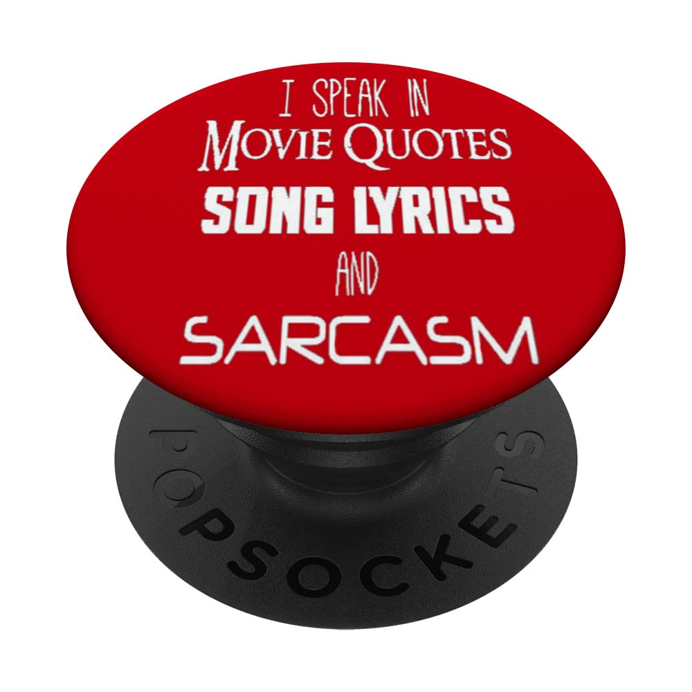 I Speak In Movie Quotes PopSockets Swappable PopGrip