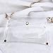 LUOEM PVC Cross Body Bag Clutch Messenger Handbag Tote Shoulder Bag (Transparent)