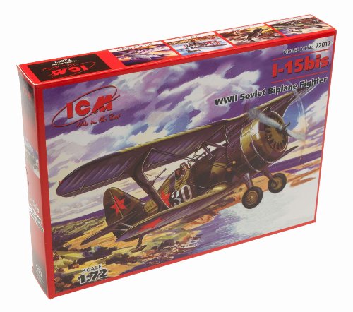 ICM Models I-15Bis WWII Soviet Biplane Fighter Building Kit