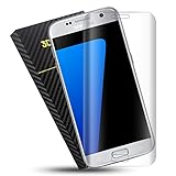 Winage Samsung Galaxy S7 Edge Screen Protector, Premium 3D Tempered Glass Screen Cover with 9H Hardness Full Coverage Ultra HD Clear Anti-Bubble Shatterproof--Transparent