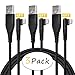90 Degree 3Pack 6ft Long Charger Cable,ICSEIO for 6 Foot Right Angle iPhone Charger Cable/Data Sync USB Charging Cable Compatible for iPhone X Case/8/8 Plus/7/7 Plus/6/6s Plus,iPad Mini Case