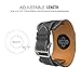 MoKo Compatible Band Replacement for Apple Watch 42mm 44mm Series 4/3/2/1, Genuine Leather Smart Watch Band Cuff Replacement Strap - Quartz Gray (Not Fit 38mm 40mm Versions)