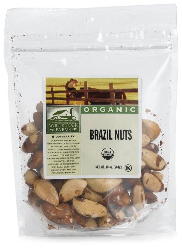 Woodstock Farms Organic Brazil Nuts, 10-Ounce Bags (Pack of 2)