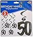 Beistle 57596-50 "50" Whirls Party Decor, 3-Feet, 5-Pack primary