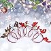 Christmas Reindeer Headbands,Aniwon 6PCS Xmas Headband Hairbands Headwear with Cute Elk Antlers for Kids Adults Christmas Party Supplies