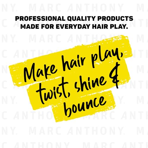 Marc Anthony Frizz Sealing Conditioner, Strictly Curls - Curly Hair Conditioner with Shea Butter & Vitamin E for Hydration & Frizz-Free Shine - Sulfate Free & Color Safe For Dry Damaged Hair - 12.9 Oz