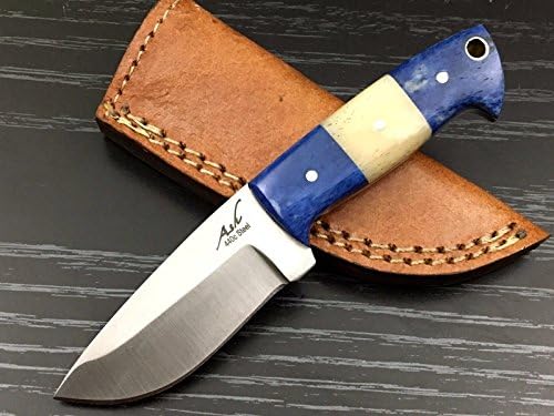 ASH JNW1 CUSTOM HANDMADE HUNTING SKINNER KNIFE 440C STEEL 6"