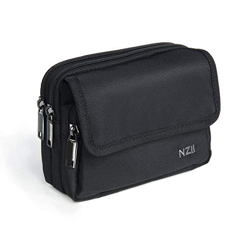 NZII Cell Phone Holster Horizontal Pouch, Multipurpose Belt Pouch with Belt Clip Loop Sleeve Holder for Men Women Fits 6.5 in Phone (Y92 Black) at Amazon