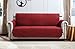 Argstar Reversible Sofa Slipcover for Dogs, Couch Cover for Pets, Reversible Sofa Protector for Dogs, Sofa Slipcovers with Straps, Red/Tan (3-4 Seater, XL Sofa)