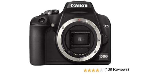 Canon EOS 1000D - Cámara Réflex Digital 10.1 MP (Cuerpo): Amazon ...