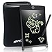 LCD Writing Tablet Graphics Tablet - NEWYES NYWT085A - 8.5 Inch Magnetic Board Fridge Office Memo Boards White Board Lcd Notepad, including Sleeve case and Magnet, 30 days Gaurantee (black)