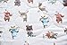 J-pinno Animals Rabbit Bear Fox Owl Baby Nursery Muslin Cotton Bed Quilt Blanket Crib Coverlet 43.5