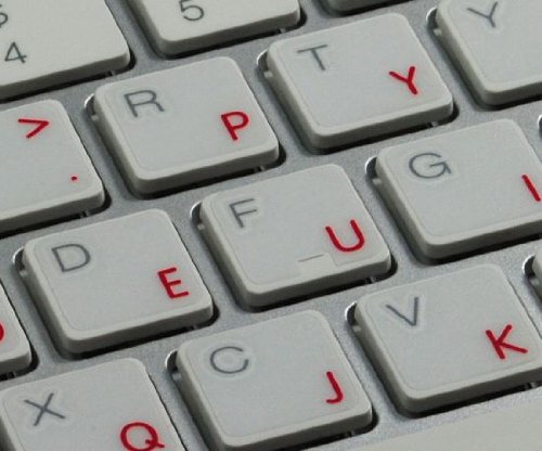 APPLE DVORAK STICKERS FOR KEYBOARD WITH RED LETTERING TRANSPARENT BACKGROUND FOR DESKTOP, LAPTOP AND NOTEBOOK