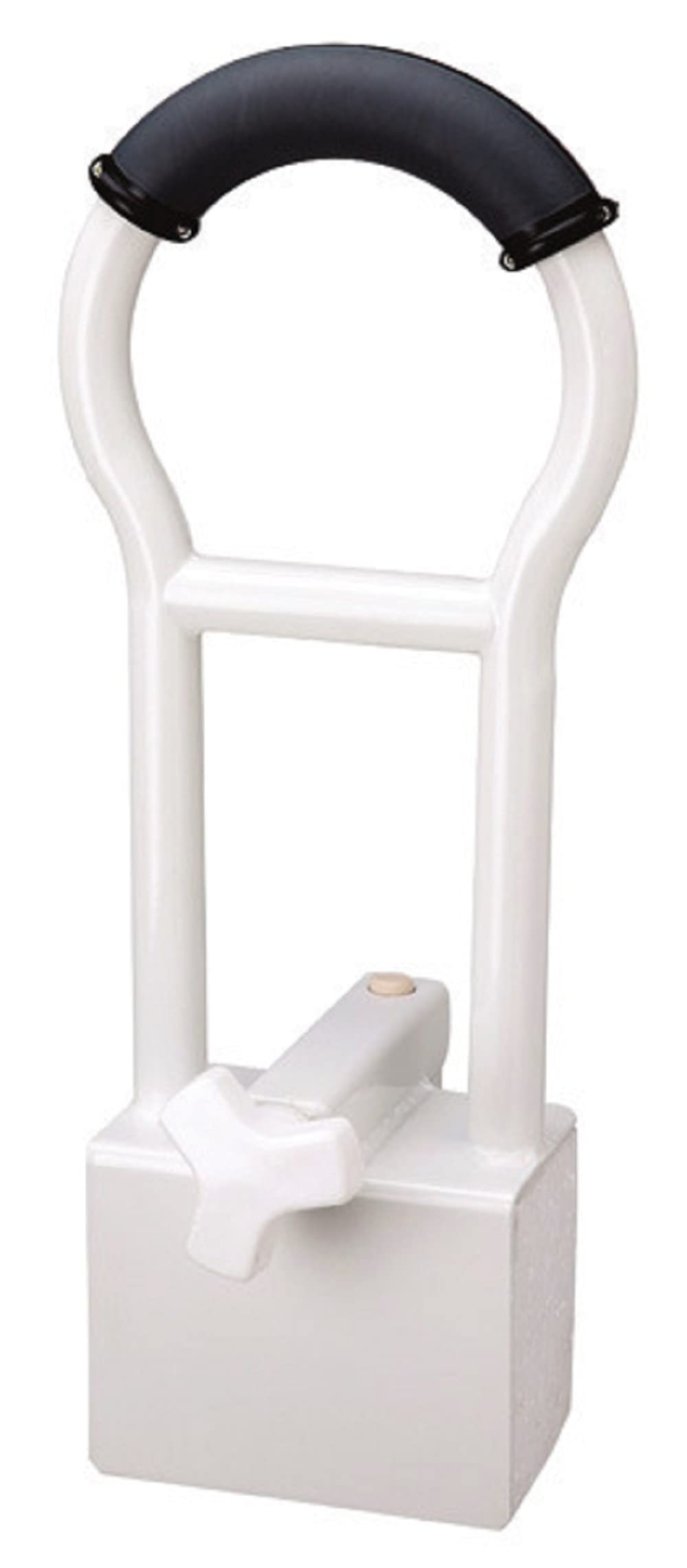 Identités Bath Access Bar - Modern White Rubber Bath Safety Handrail