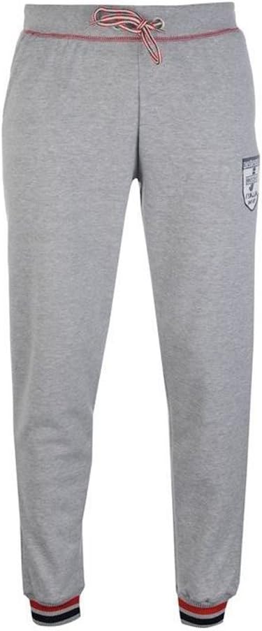Lambretta Mens Jogging Bottoms Casual Sports Gym Joggers L Grey