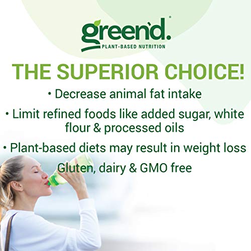 Complete Nutrition Green'd Meal Replacement Shake, Smooth Vanilla, 100% Vegan, Probiotic, Pea Protein Powder, 20 Servings, 26.1oz Tub