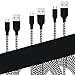 [3 Pack] Fasgear Micro USB(3ft,6ft,10ft) - Premium Charging Cables [Braided Nylon] for Samsung, Nexus, LG, Android Smartphone and More (Black)