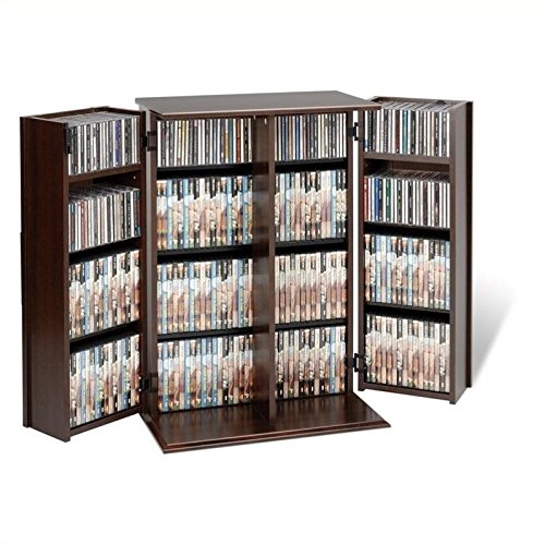 Atlin Designs 34" Small Style Deluxe Media Cabinet in Espresso