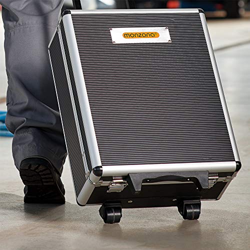 Monzana Werkzeugkoffer XXL gefüllt Set 899tlg Qualitätswerkzeug Werkzeugkasten Werkzeugkiste Werkzeugtrolley anthrazit – Bild 4