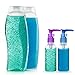 Transparent Travel Bottles Pump Bottle Lotion Dispenser Bottle, 4 Pieces(100 ml)