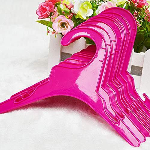 shlutesoy 5Pcs Puppy Pet Clothing Clothes Rack Hanger for Small and Large Dog Apparel - Rose Red L - Thumbnail 4