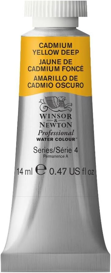 Winsor & Newton 14 ml Tube Professional Water Colour Paint, Cadmium Yellow Deep