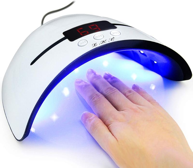 LKE LED UV Nail Lamp Gel Polish Dryer 3 Timers Digital Display USB Auto Sensor