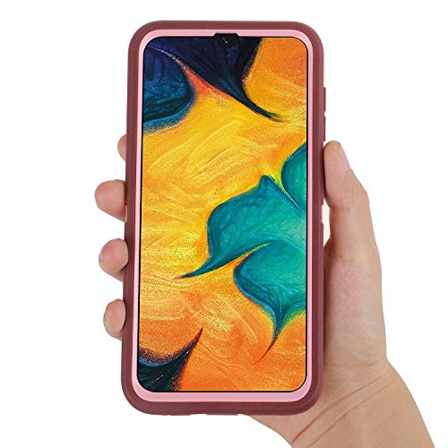 Co-Goldguard Case for Samsung Galaxy A20 / A30 Heavy Duty Cover [NO Screen Protector] 3 in 1 Hard Shockproof Drop-Proof Shell,Purple