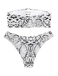 Bikini para dama, diseño de piel de serpiente