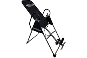 Relaxus Heavy-Duty Inversion Table for Back Pain Relief – Professional Spinal Decompression Machine with 330 lbs Capacity, He