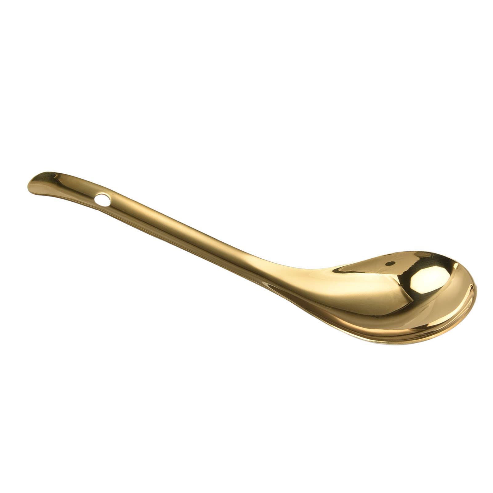 Soup Spoon, Rice Spoon Gold Plated for Hotel for Household for Restaurant
