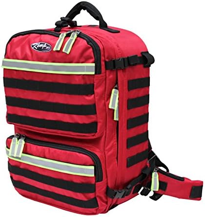 KEMP USA TARPAULIN RED FLUID-RESISTANT TOTAL EMS BAG