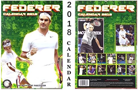 ROGER FEDERER CALENDAR 2018 + ROGER FEDERER KEYRING