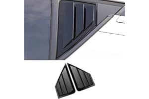 TKREENO for Toyota C-HR CHR 2018 2019 2020 2021 2022 Rear Side Window Louver Decorate Cover Rear Air Vent Blinds Covers Auto Accessories (Bright Black)