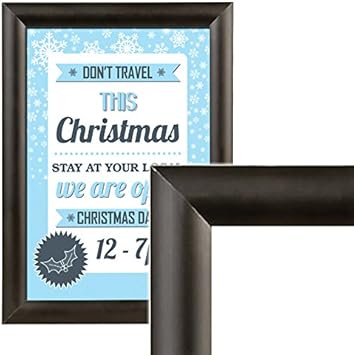 X4 Black Snap Frames Metal Clip Poster Frames Amazon Co Uk Office Products