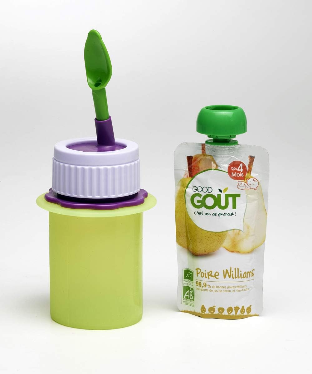 Gourde Enfant Reutilisable 5en1 En Silicone Coloris Au Choix Multigourde Babyclips 230ml Des 4 Mois Gourdes Le Repas De Bebe
