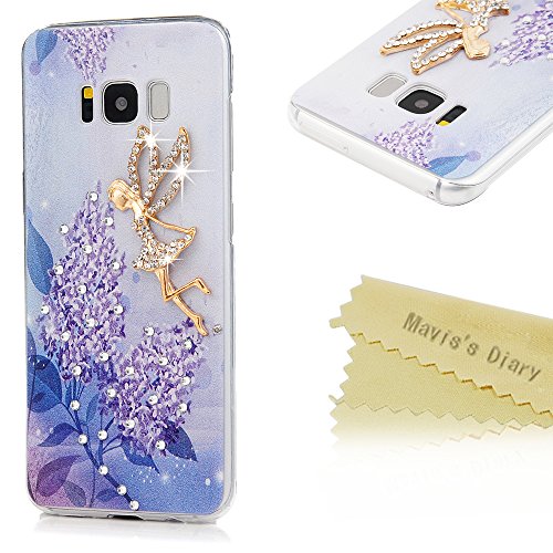 S8 case,mavis s diary luxury 3d handmade bling sparkle crystal rh…