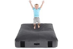 Givjoy Sensory Crash Pad for Kids & Autistic Children, Extra Thick Foam Floor Mat with Washable Removable Cover, 3x4 ft / 5x5