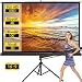 Projector Screen with Stand Outdoor Portable Pull Down Movie Screen 100 inch for Home Theater 1.3 Gain 16:9 160 Gegree Viewing Angle (Black) primary