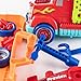 PREXTEX 35 Piece STEM Take-A-Part Do It Yourself Truck Carrier Tool Box with Racing Car and Realistic Lights and Sounds Great Toy for Boys and Girls