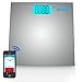 Pyle Smart Bathroom Body Scale with Bluetooth Wireless Smartphone Tracking for iPhone iPad & Android Devices (Silver)