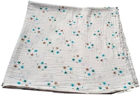 Muslin Swaddle Blanket Breathable Organic Cotton 100% Cotton star ah-mama 1201b