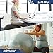 URBNFit Exercise Ball - Yoga Ball in Multiple Sizes for Yoga, Pilates, Pregnancy, Stability - Anti-Burst Swiss Balance Ball w/Quick Pump – Office Ball Chair for Home and Gym – 30 Inch - Blue